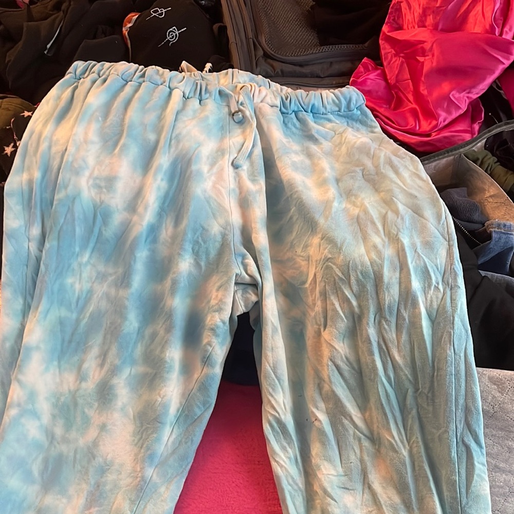 baggy sky blue joggers